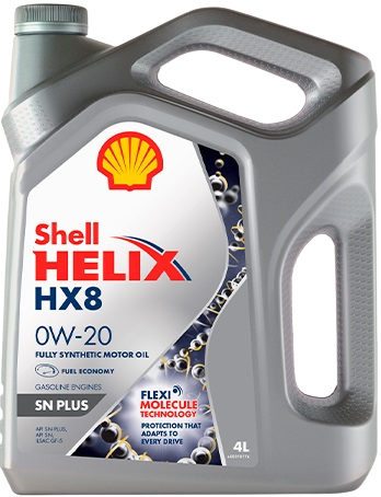 Моторное масло SHELL 0W20 HELIX HX8, 4л (SHELL: SHELL 0W20 HELIX HX84)